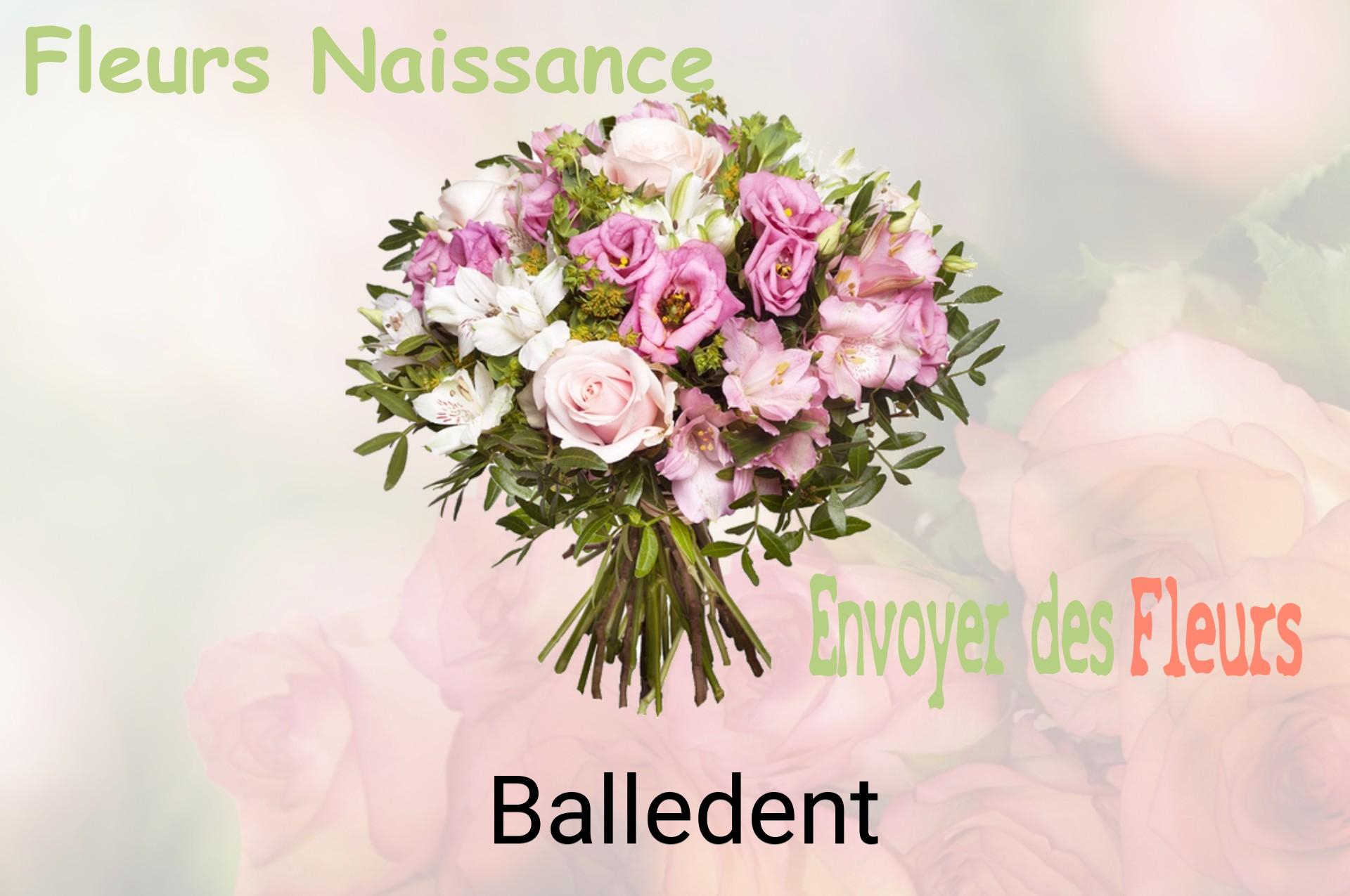 Bouquet de fleurs de naissance livré à Balledent